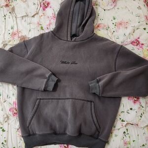 White Fox Gray Hoodie
